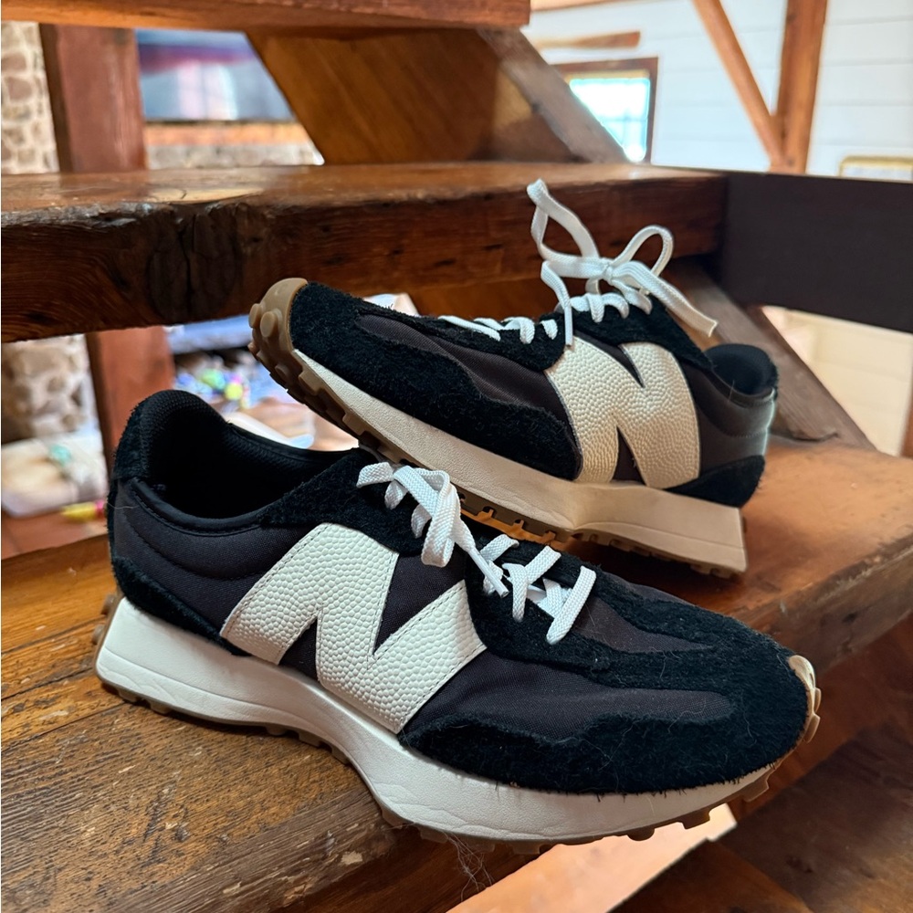 New Balance Black and White Athletic Shoes
